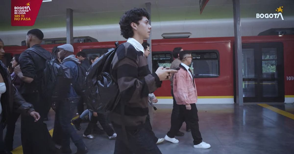 Foto de usuarios del transporte público