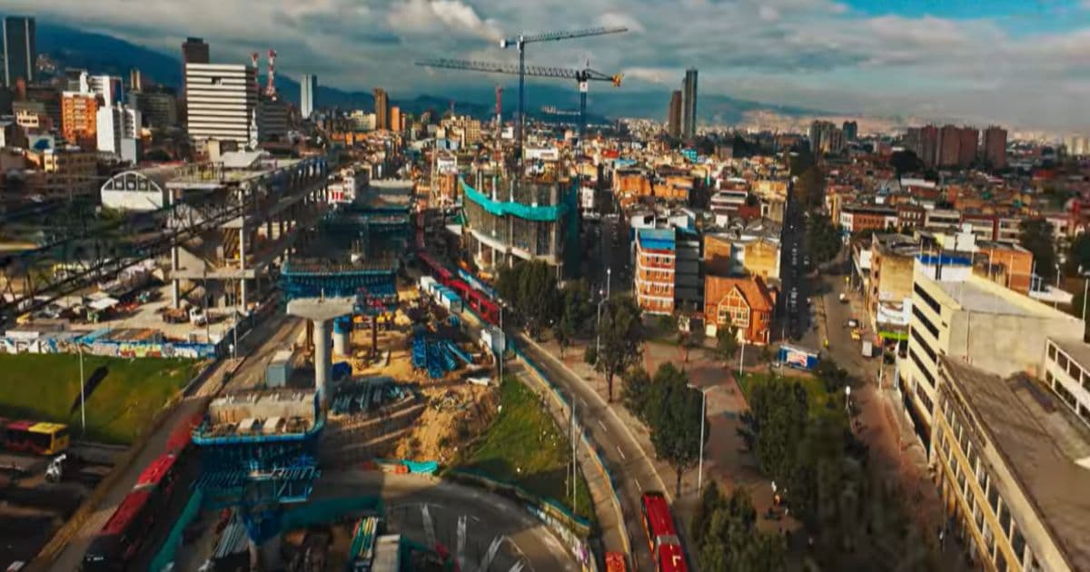 Foto de un frente de obra del Metro