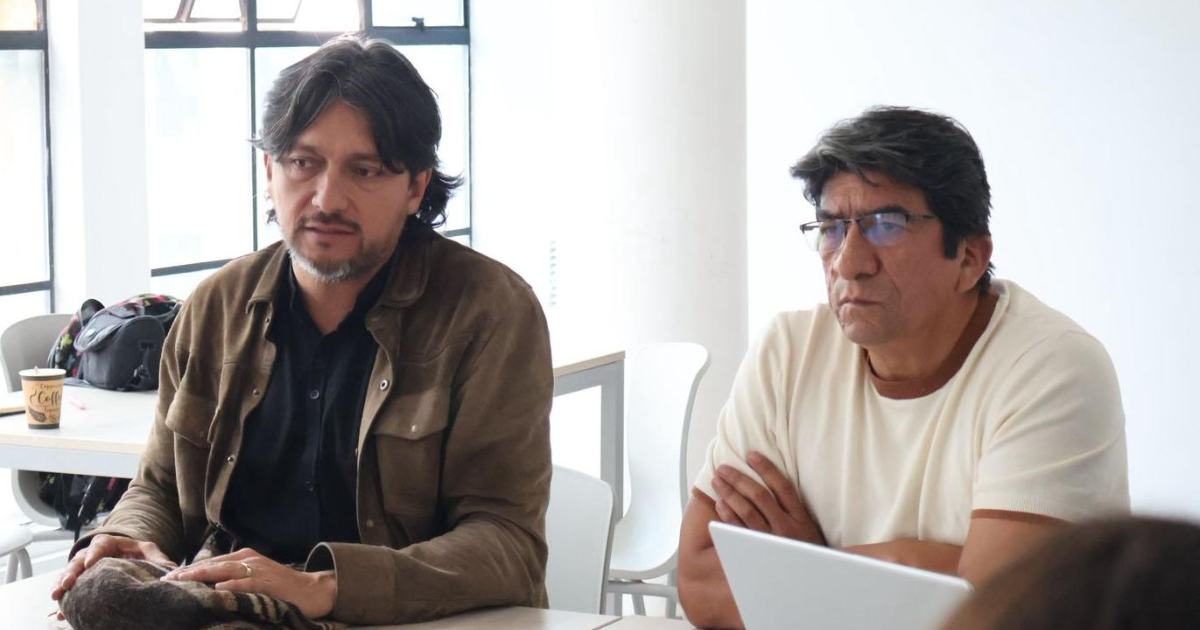 Foto de dos ciudadanos de Sumapaz 