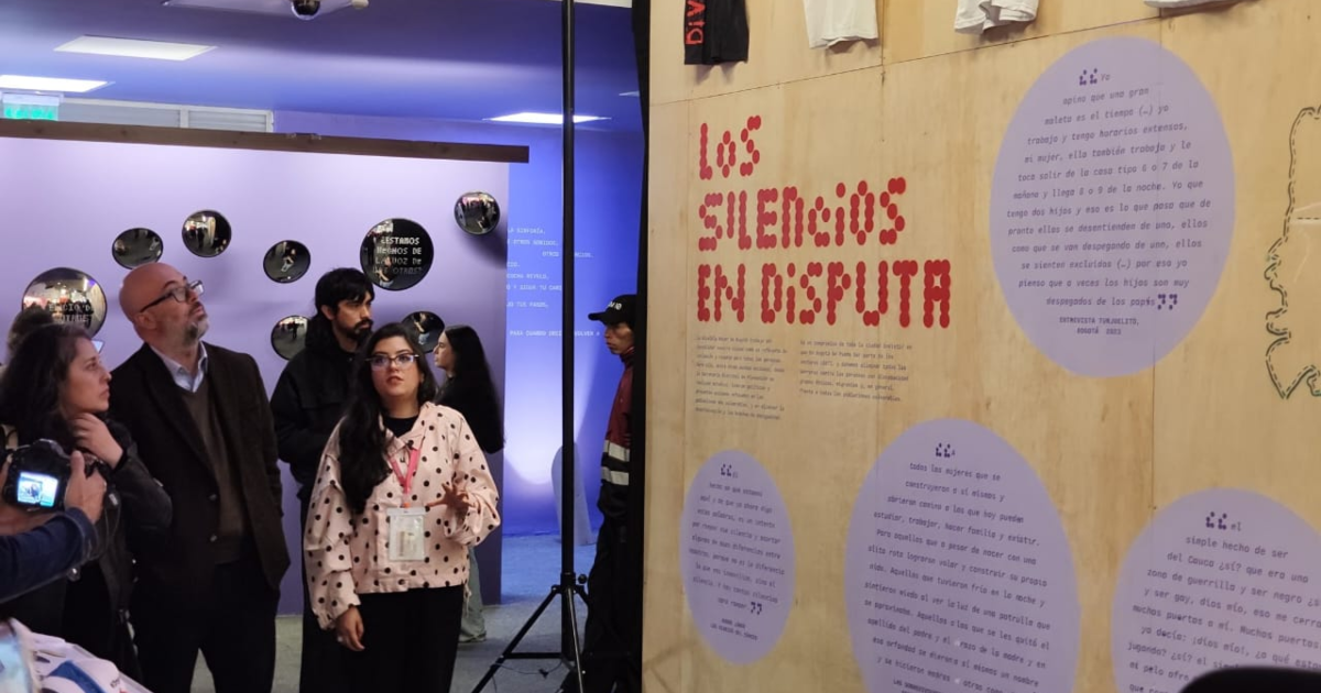 Imagen del pabellón del Distrito en la Feria del Libro