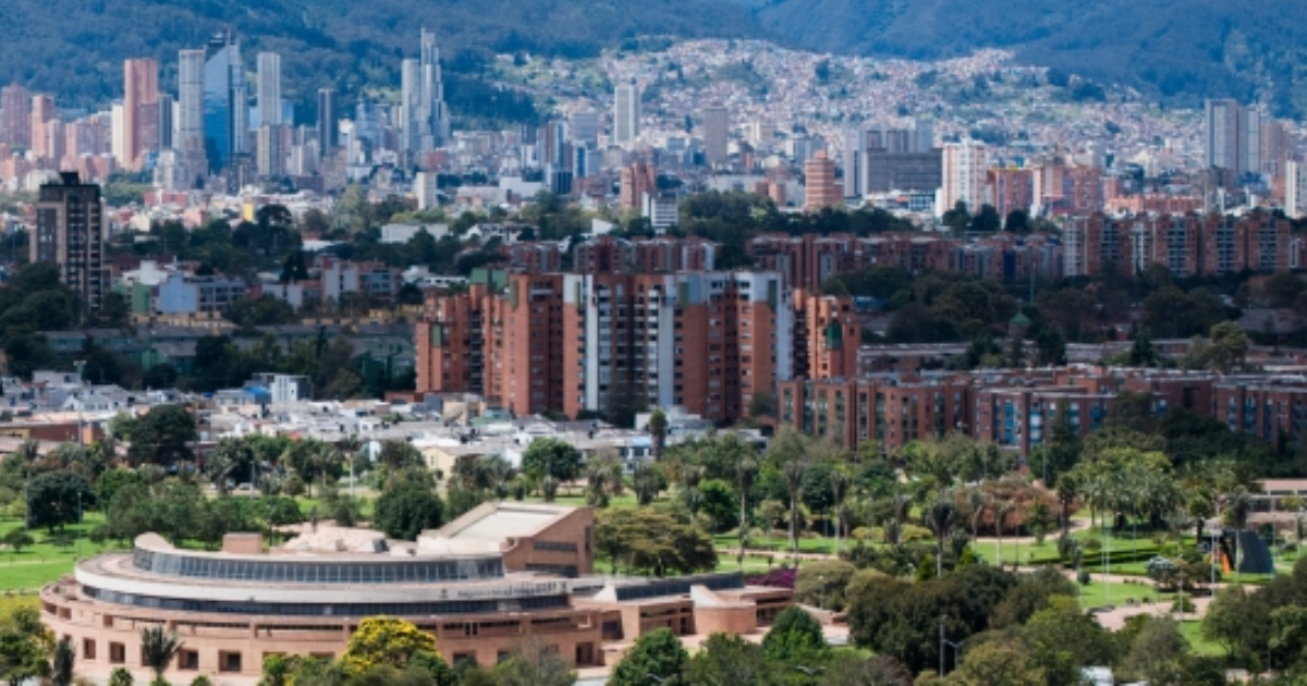Imagen panorámica del oriente de Bogotá