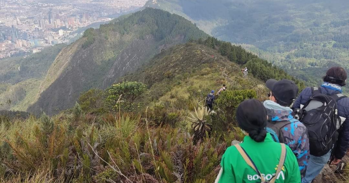Foto que muestra personas caminando por un sendero ecológico 