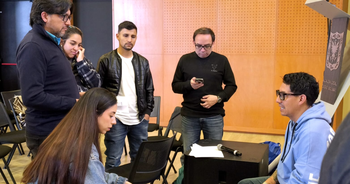 Foto de funcionarios de la alcaldiá de Sumapaz