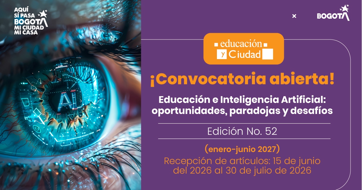 Imagen gráfica convocatoria Revista Educación y Ciudad del IDEP