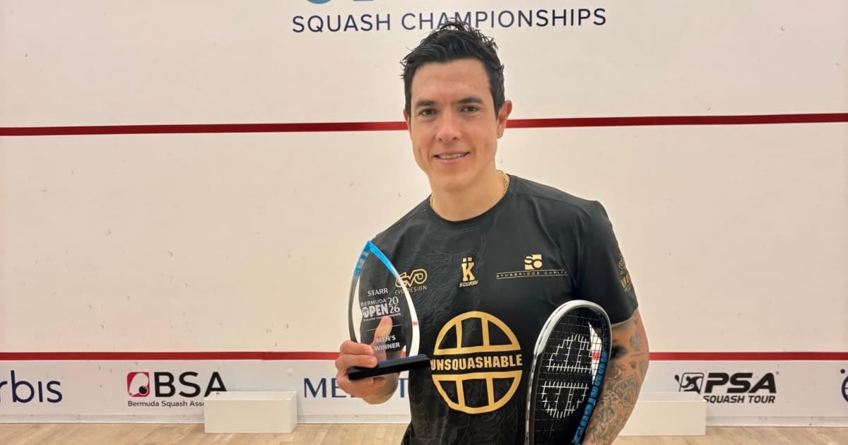 Miguel Ángel Rodríguez, campeón del Starr Bermuda Open Squash 2026