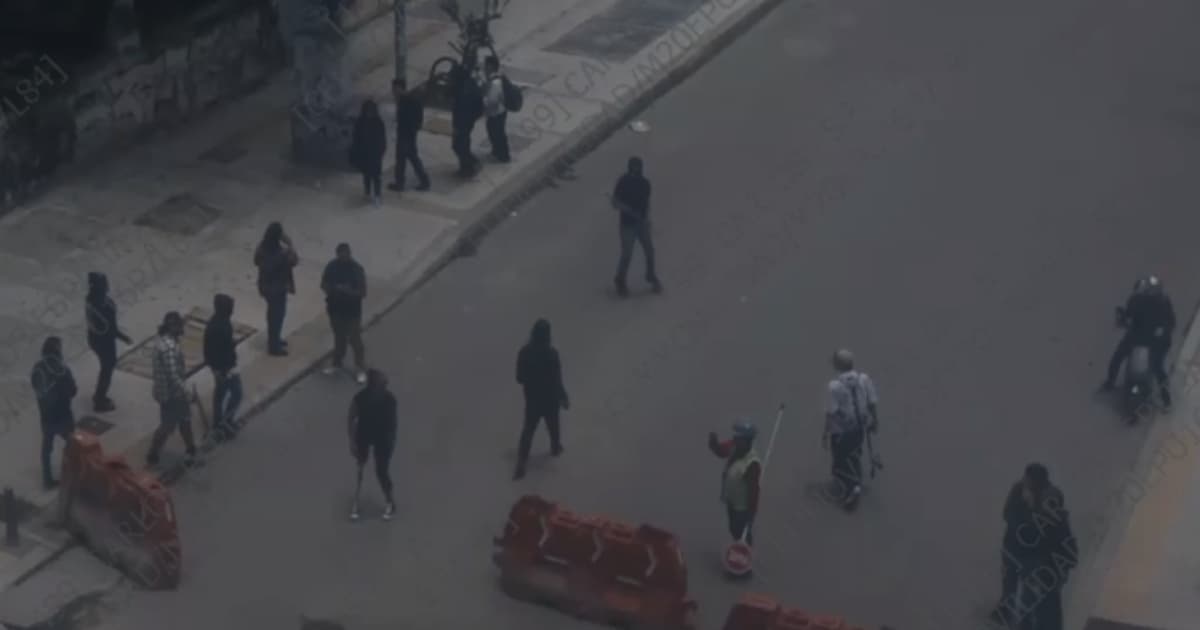 Foto de manifestaciones en Bogotá 