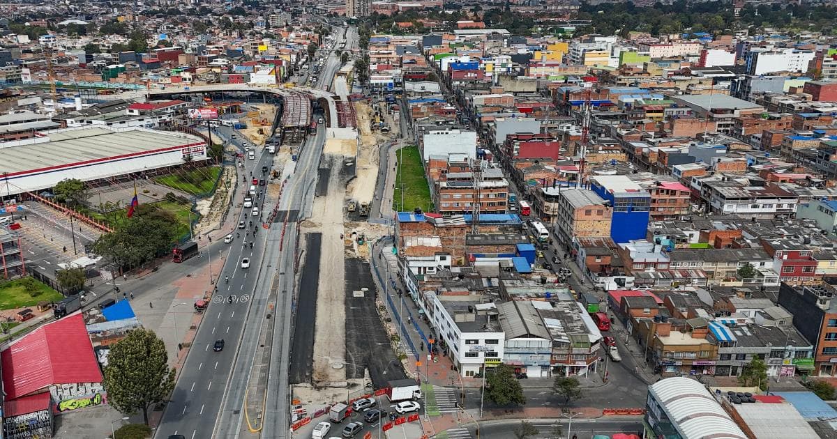 Foto frente de obra del IDU