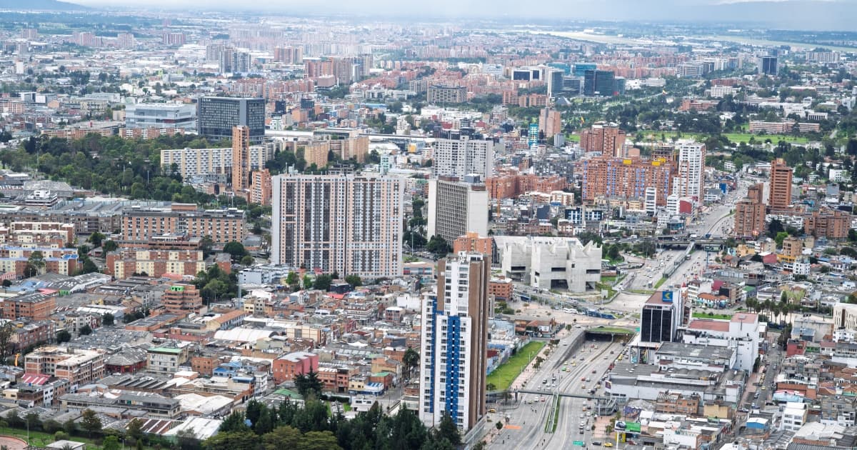 Foto panorámica de la ciudad de Bogotá