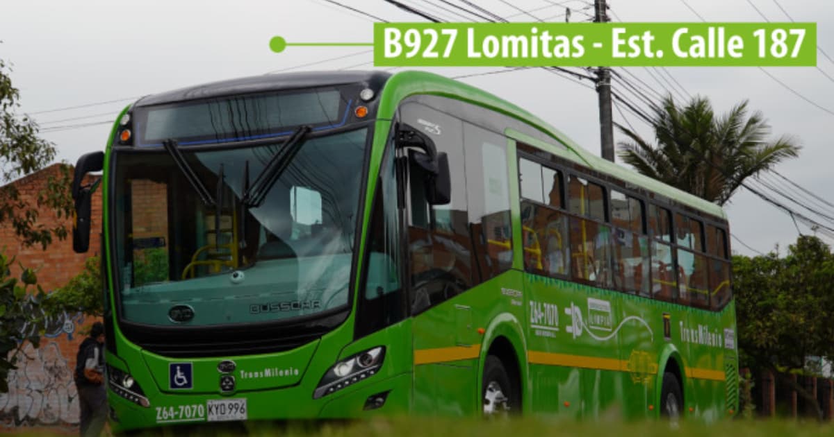 Foto de un bus de TransMilenio