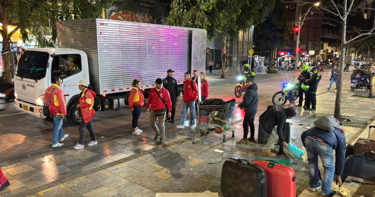 Imagen del operativo en la Carrera Séptima