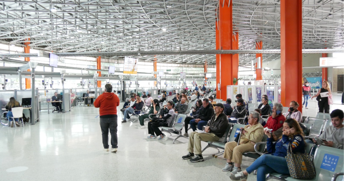 Foto de un punto de atención de SuperCade en Bogotá.