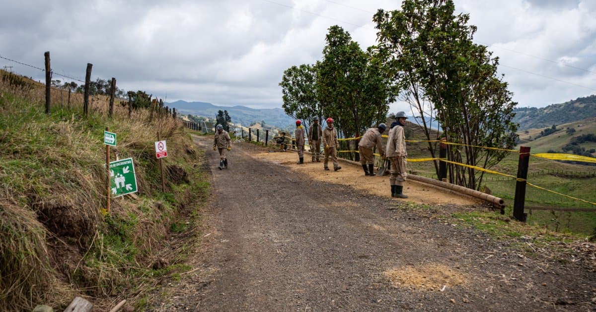 Foto de frente de obra de la UMV. 