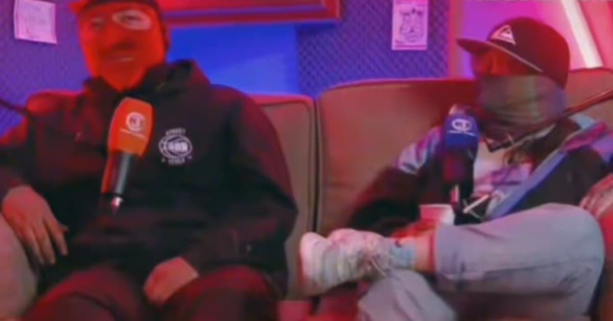 Foto de delincuentes enpachupados que confesaron daños al Sistema Integrado de Transporte Público de Bogotá.