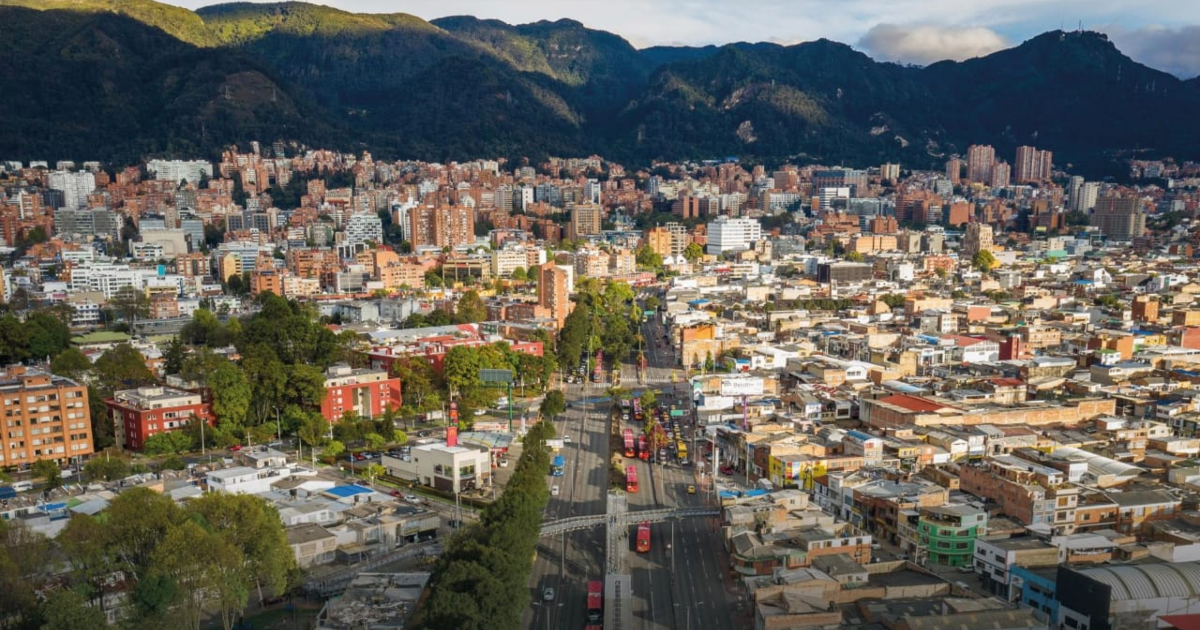 Imagen panorámica de Bogotá