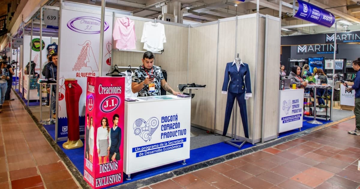 Foto de empresas de moda, confección y textiles de Bogotá presentes en Createx 2026.