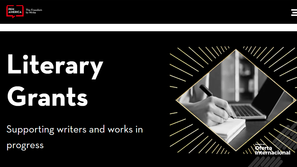 Apoyo internacional a escritores y obras literarias