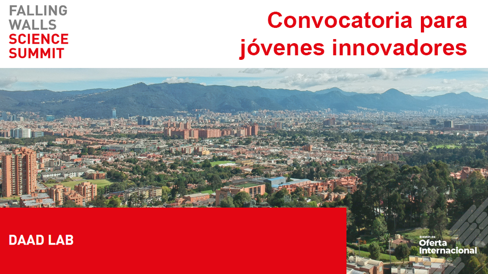 Jóvenes presentando ideas innovadoras en Falling Walls Lab Bogotá