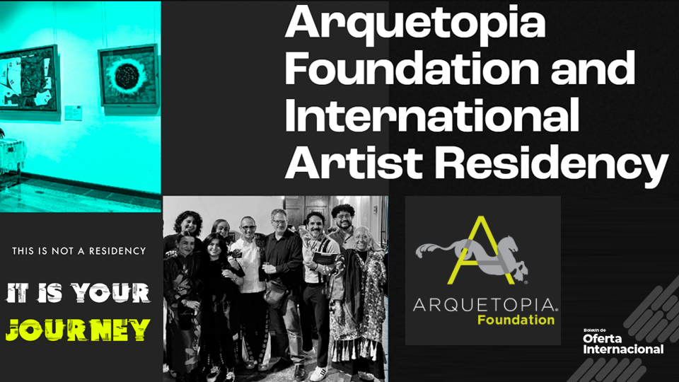 Artista desarrollando procesos creativos en residencia internacional