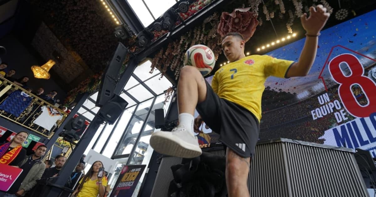 Foto del lanzamiento de laoferta turística para el Mundial de Fútbol 2026 de Bogotá.