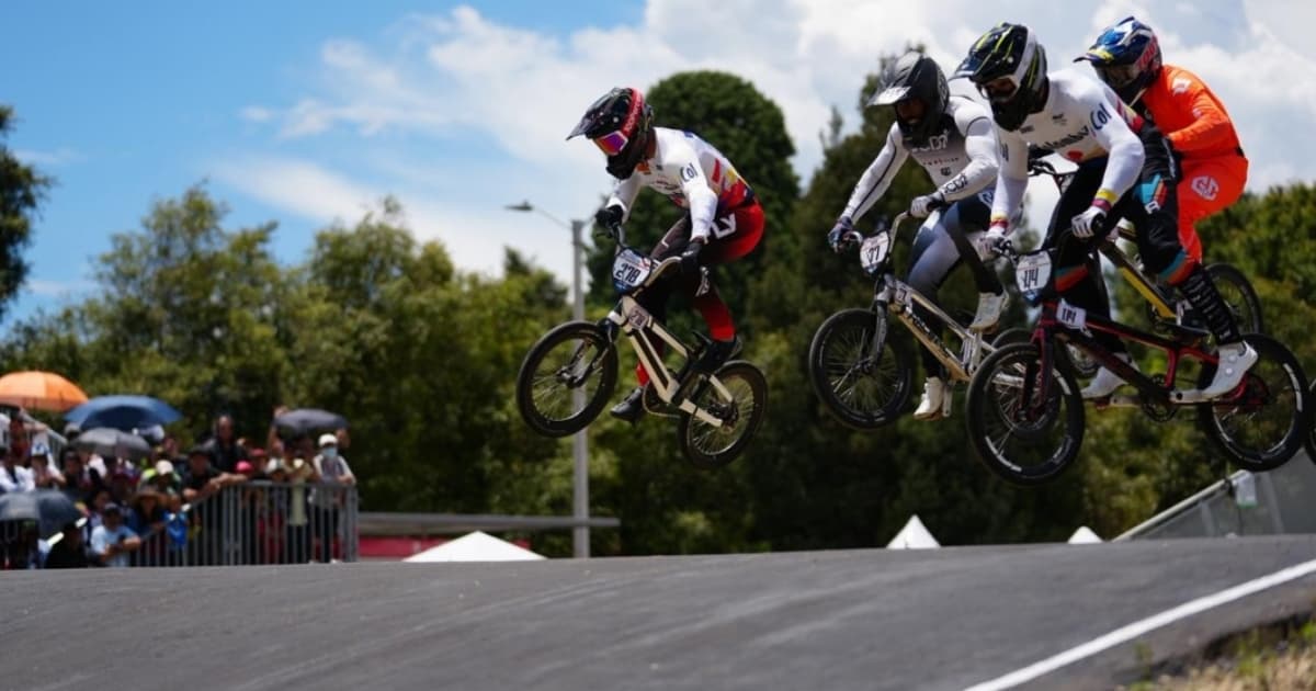 Foto de una pista de BMX en Bogotá.