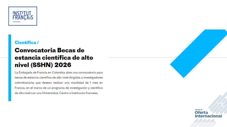 Investigadores colombianos en movilidad científica internacional