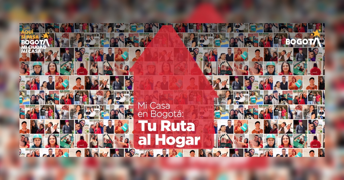 Imagen gráfica relacionada con la estrategia 'Mi Casa en Bogotá: Tu Ruta al Hogar'