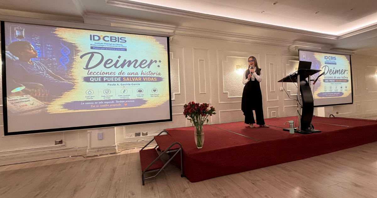Foto de una conferencia en Chile 