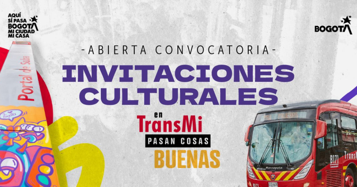 Imagen del cartel promocional con información de las invitaciones culturales.