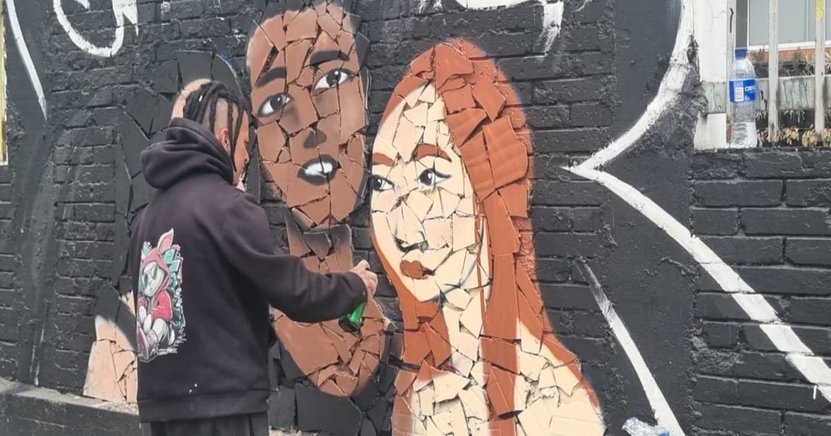 Foto de un mural