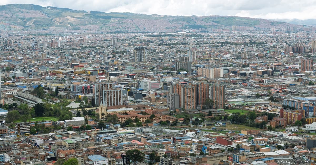 Foto panorámica de Bogotá