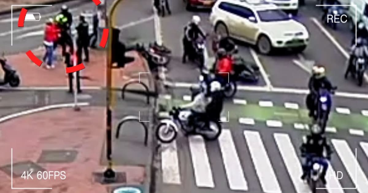 Imagen registrada del incidente por cámara de seguridad.