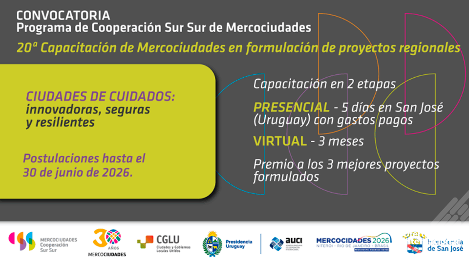 Mercociudades abre convocatoria para formular proyectos regionales
