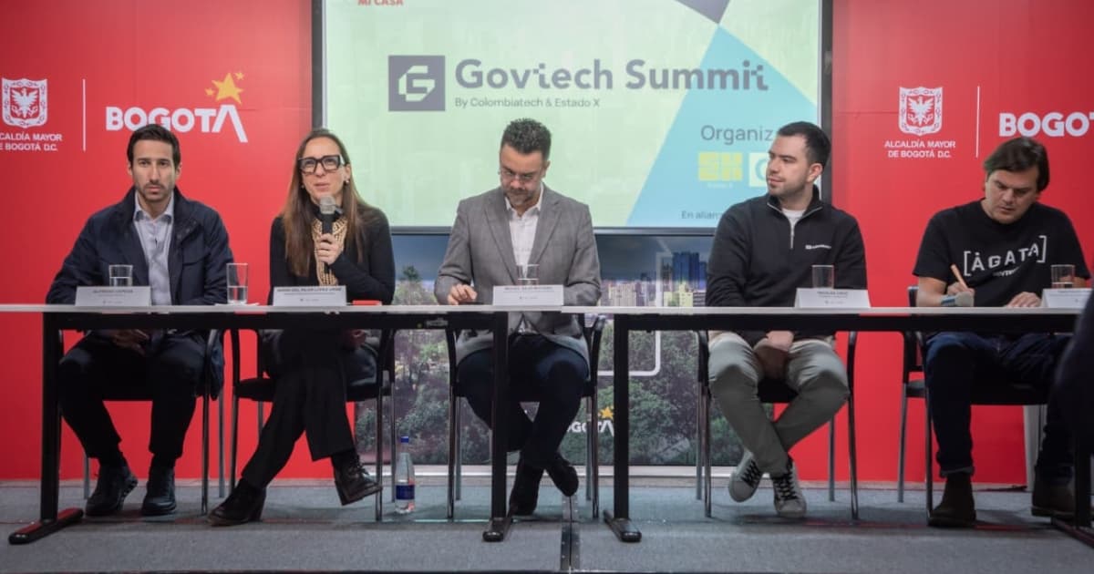 Imagen del lanzamiento Bogotá sede del Govtech Summit.
