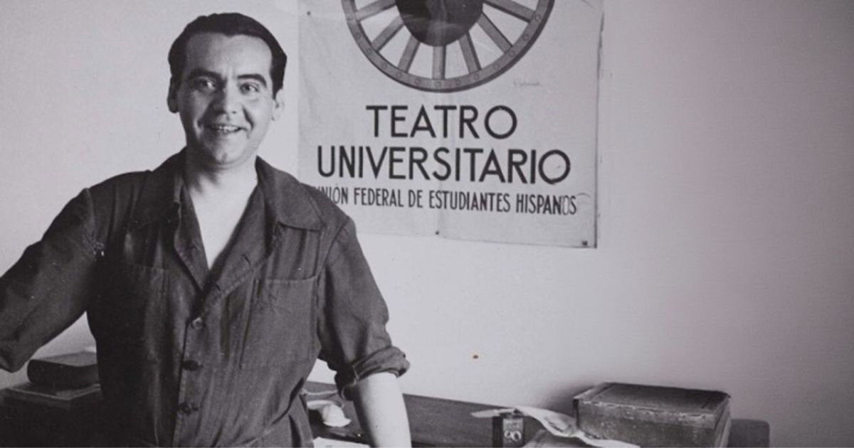 Imagen en blanco y negro de Federico García Lorca