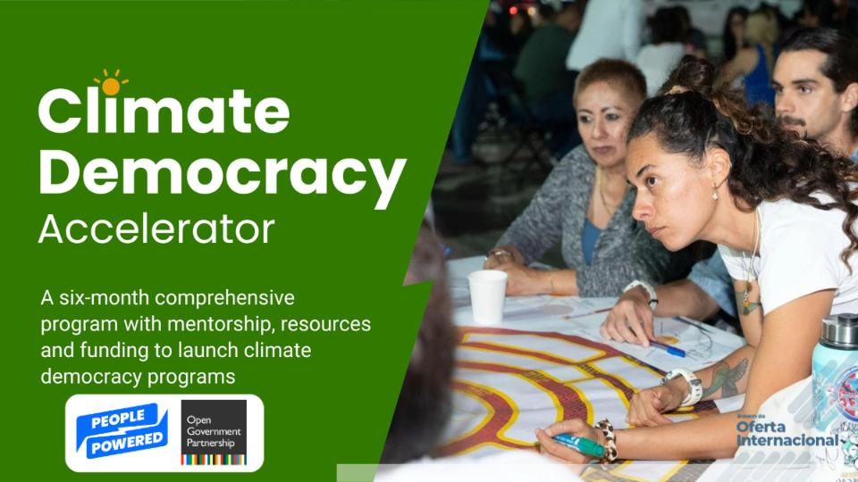 Impulsa proyectos climáticos con apoyo del Acelerador de Democracia Climática