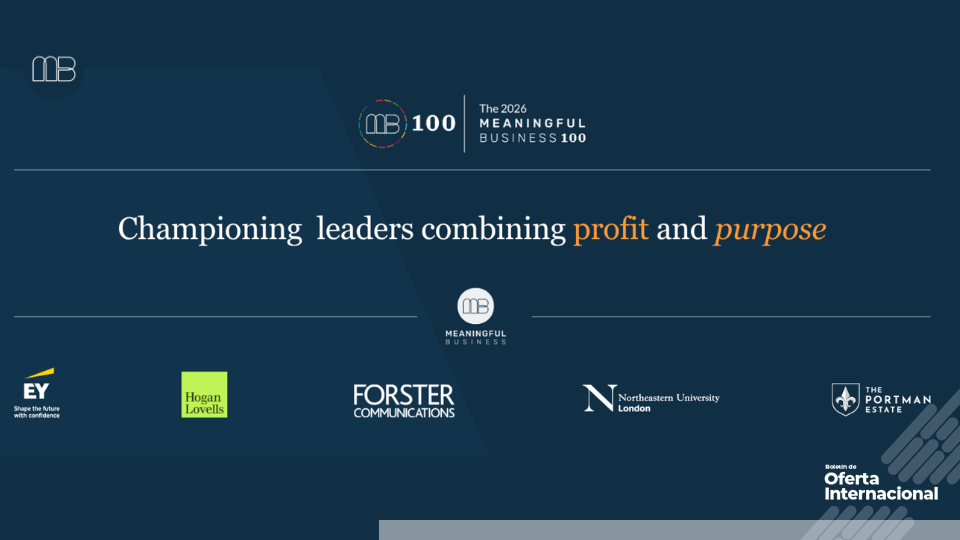 Postúlate al Meaningful Business 100 2026 para líderes con propósito