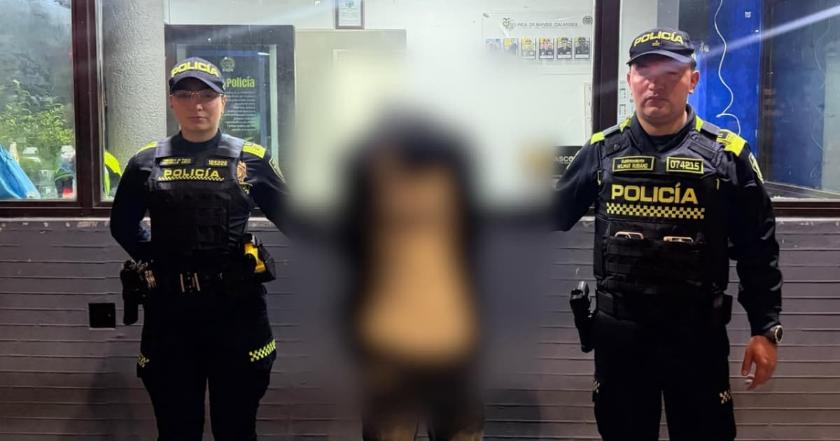Adolescente aprehendido en Suba.