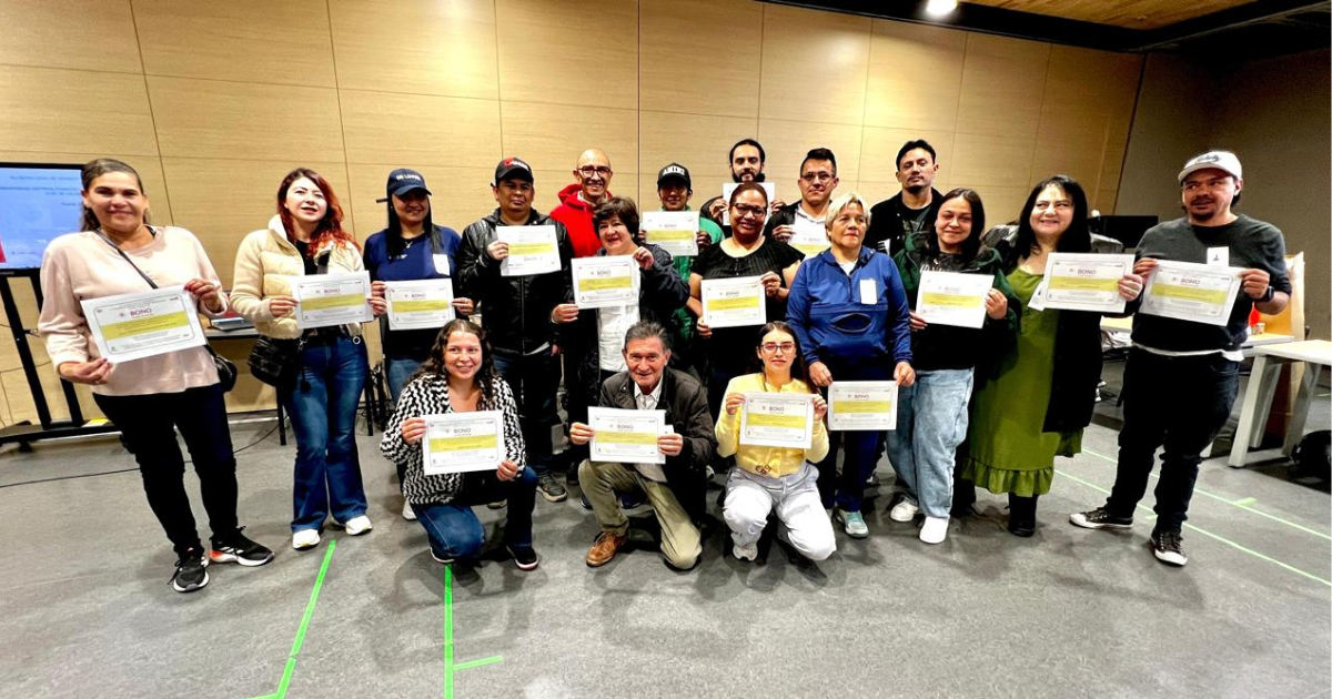 Foto de un grupo de ciudadanos de la localidad de Kennedy
