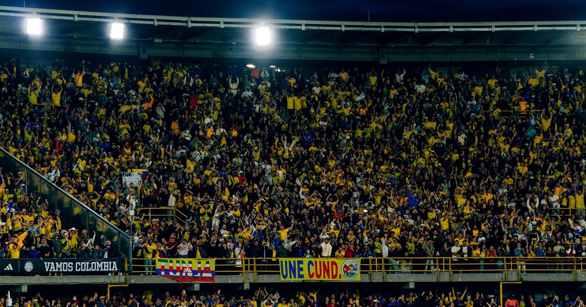 Imagen de hinchas de la selección en El Campín