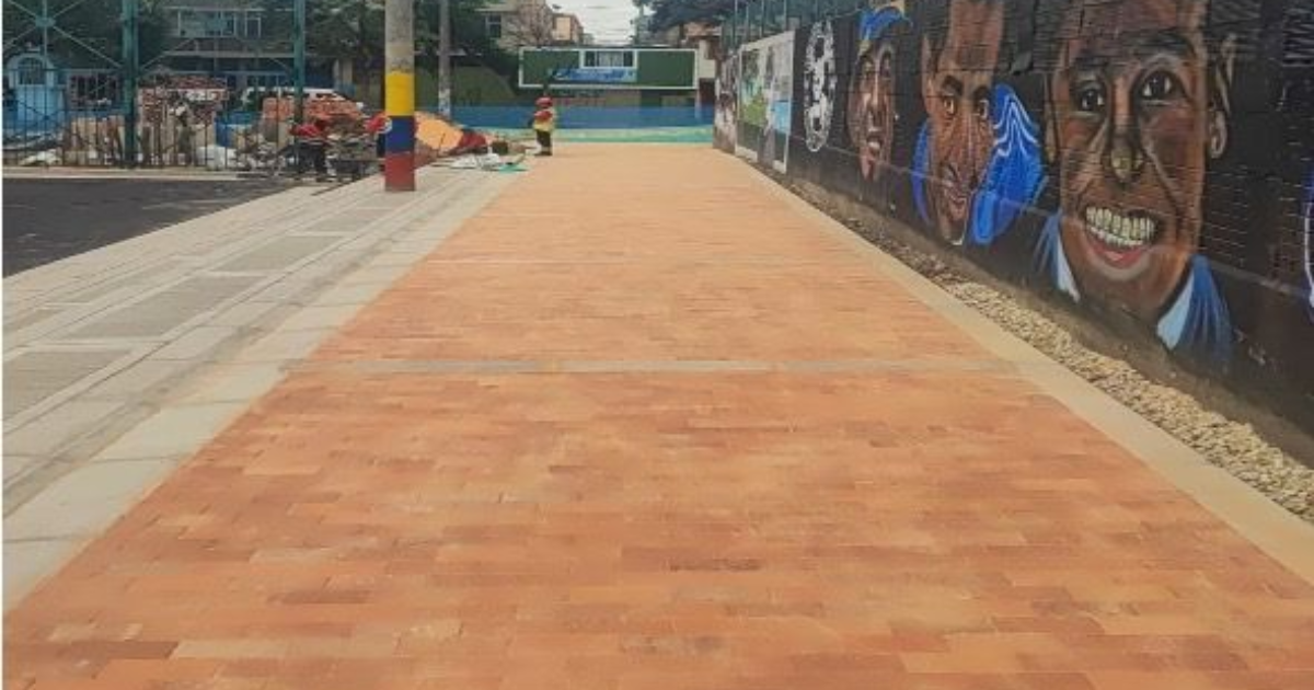 Foto de un parque renovado en Bogotá localidad de Kennedy