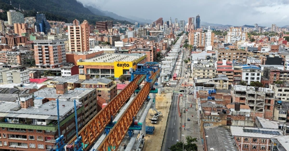Foto de un frente de obra del IDU. 
