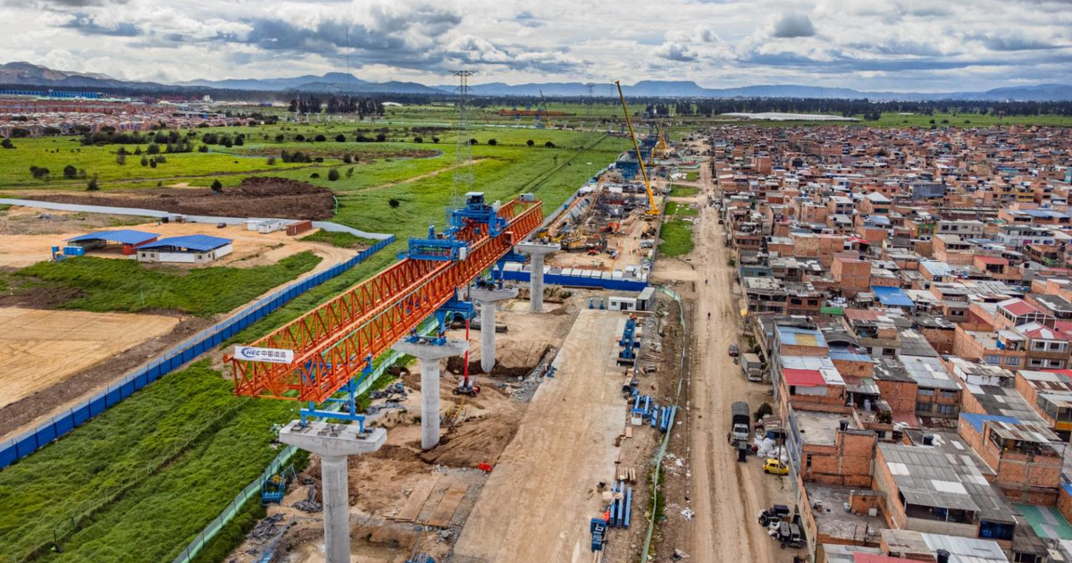 Imagen panorámica de un barrio de Bogotá en donde pasa al Línea 1 del Metro de Bogotá