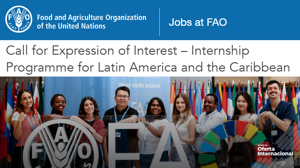 Realiza una pasantía internacional remunerada con la FAO