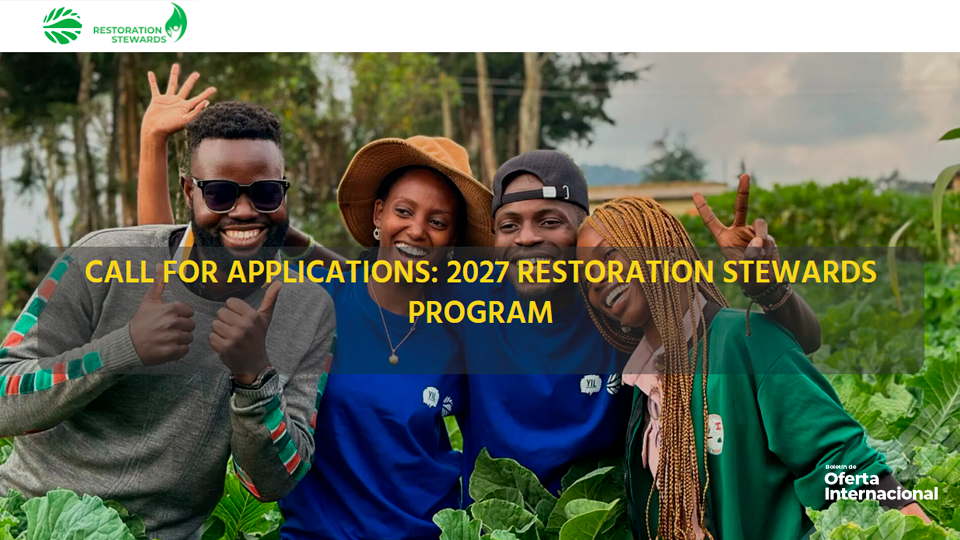 Restoration Stewards 2027 busca jóvenes líderes ambientales