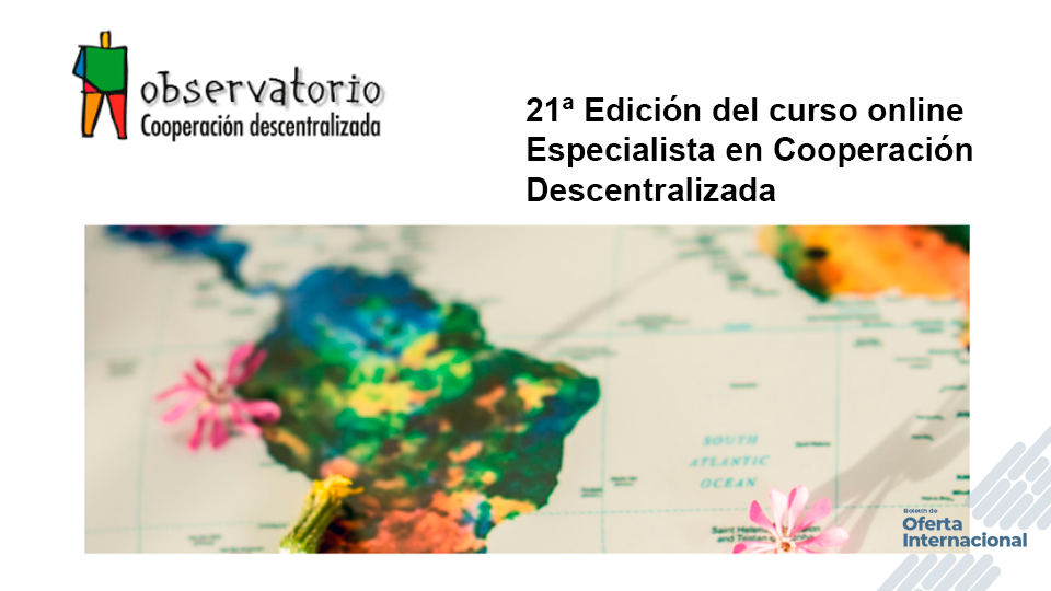 Impulsa tu proyección internacional con un curso en cooperación descentralizada