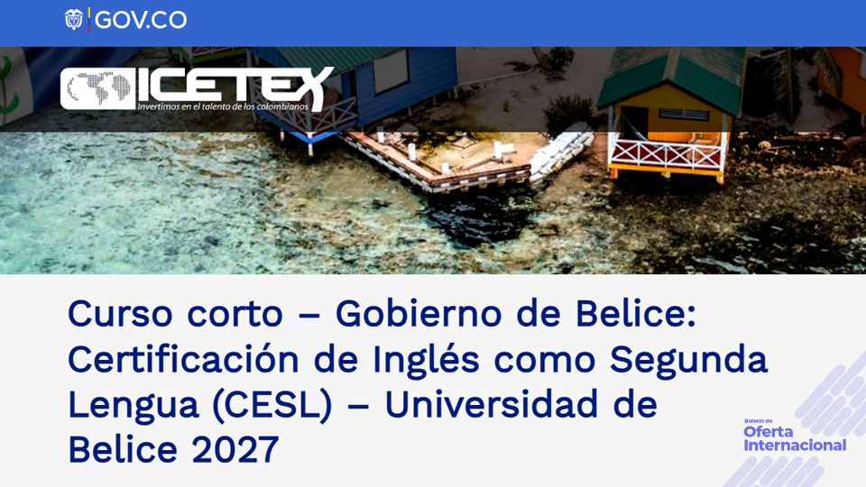 Certifícate en inglés con una beca del Gobierno de Belice