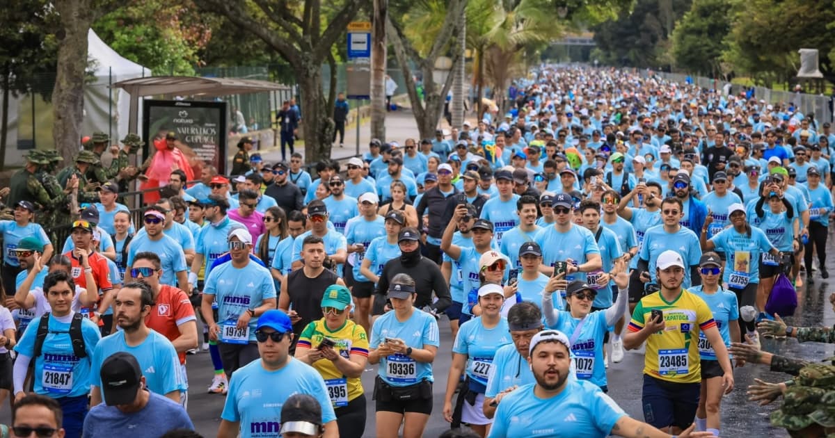 Participantes de la media maratón de Bogotá 