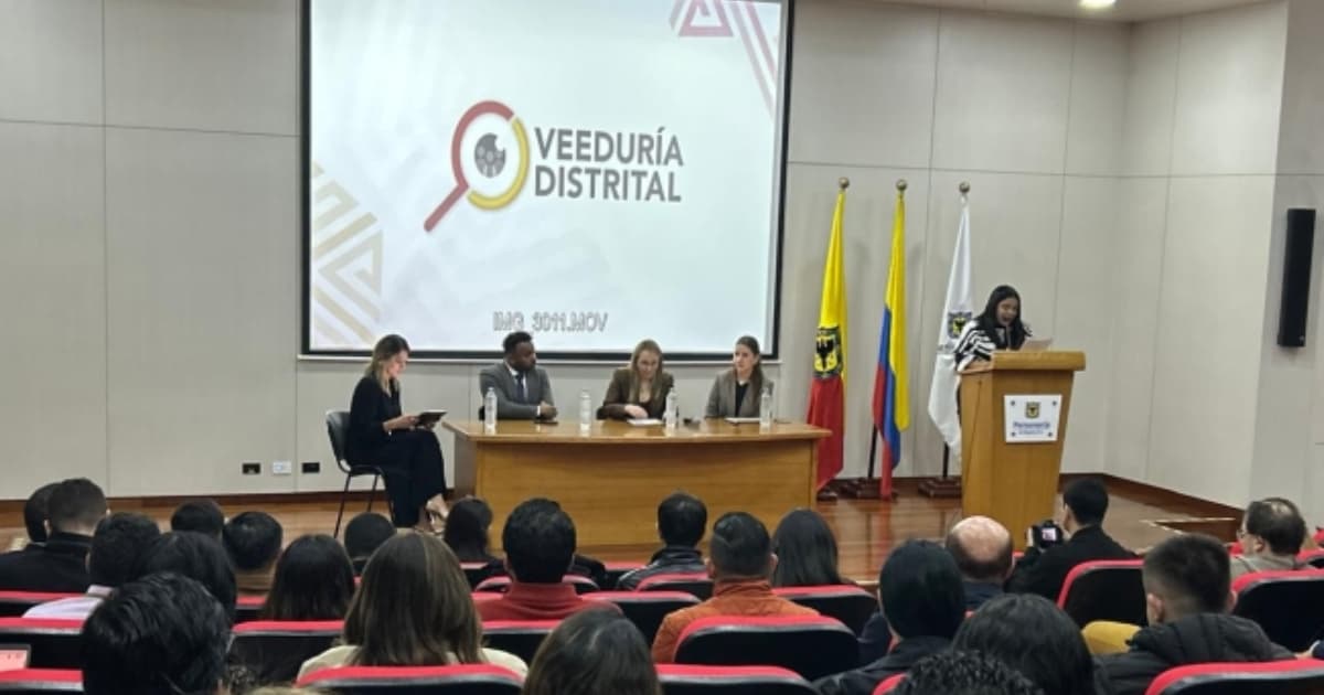Taller de la Veeduría Distrital realizado en la Personería de Bogotá.