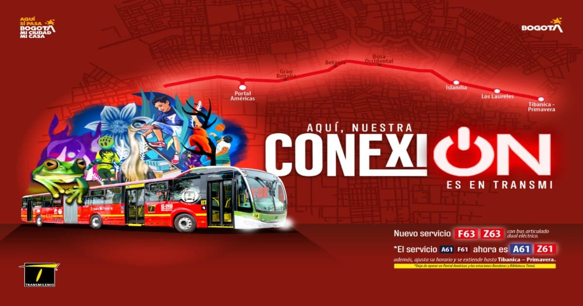 Pieza gráfica de TransMilenio sobre la extensión de av. Ciudad de Cali 