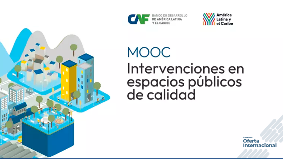 Curso gratuito de CAF para transformar los espacios públicos de Bogotá
